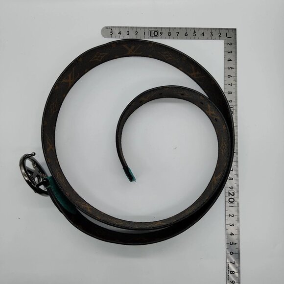 Louis Vuitton Belt Black Browns Monogram mon452-102925 - Picture 5 of 9